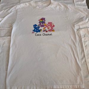 white care bears coco chanel mega yacht t shirt